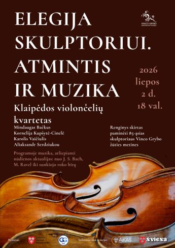 Elegija skulptoriui: atmintis ir muzika