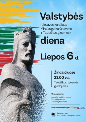 Valstybės diena. Akcija „Tautiška giesmė aplink pasaulį“ Žindaičiuose