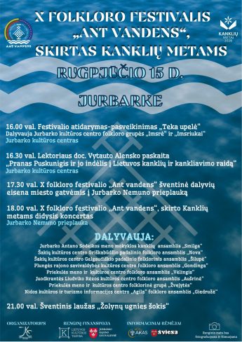 X folkloro festivalis „Ant vandens“, skirtas Kanklių metams