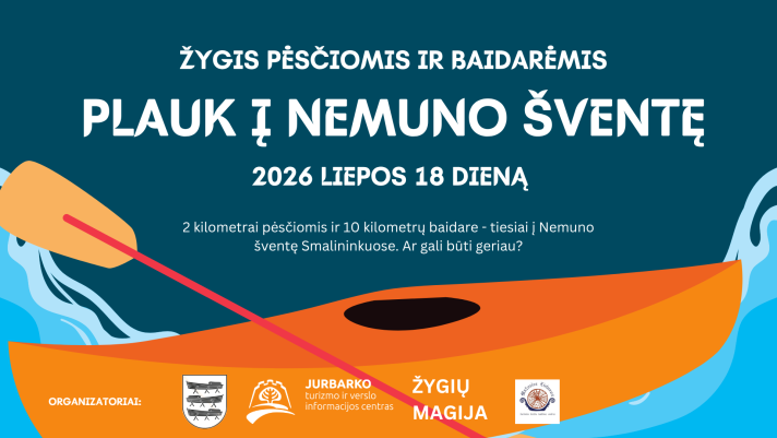 Žygis pėsčiomis ir baidarėmis – PLAUK Į NEMUNO ŠVENTĘ