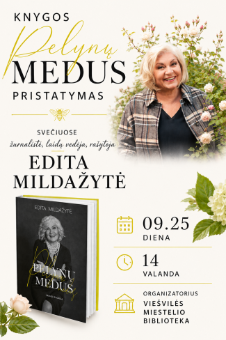 Knygos „Pelynų medus“ pristatymas