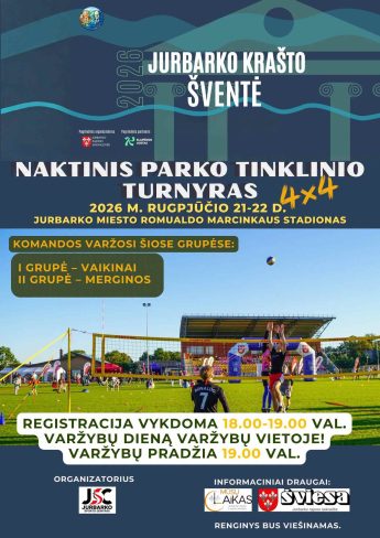 Kviečiame į naktinio tinklinio 4×4 turnyrą