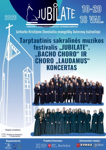 Tarptautinis sakralinės muzikos festivalis „Jubilate“. „Bacho choro“ ir choro „Laudamus“ koncertas