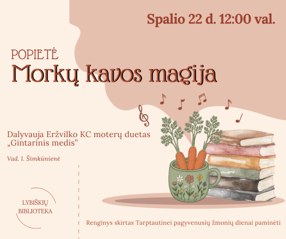 Popietė „Morkų kavos magija“