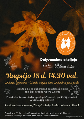 Rudens lygiadienis ir Baltų vienybės diena Raudonės pilies parke