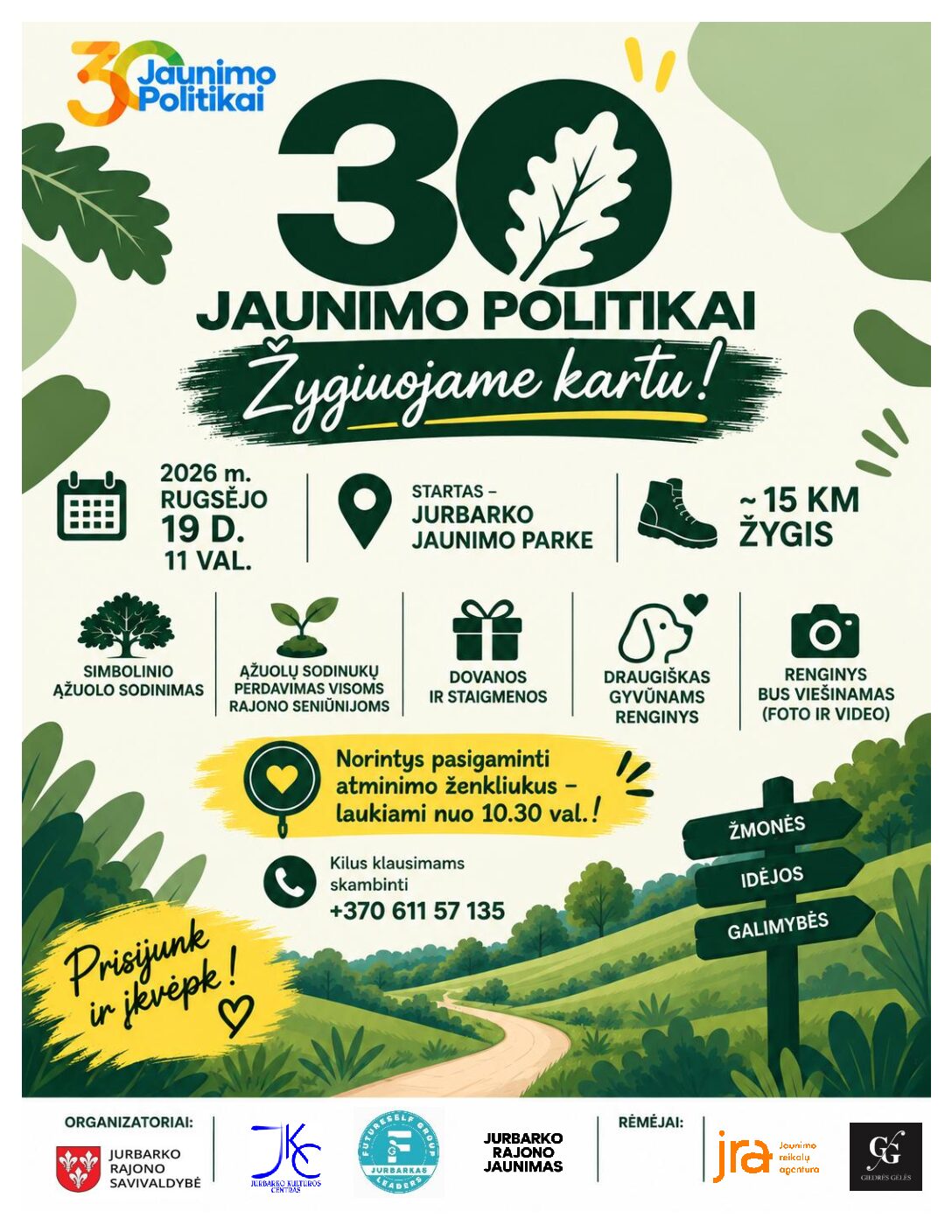 Jaunimo politikai 30, žygiuokime kartu!