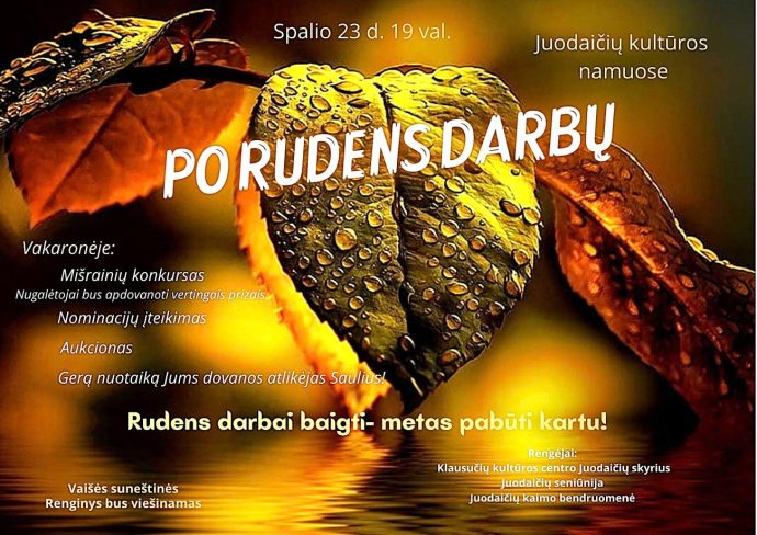 Vakaronė „Po rudens darbų”