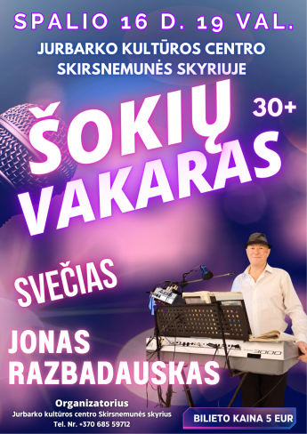 Šokių vakaras 30+