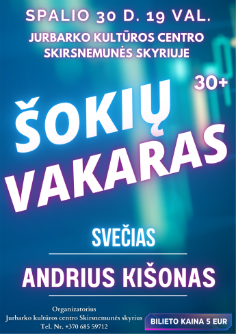 Šokių vakaras 30+
