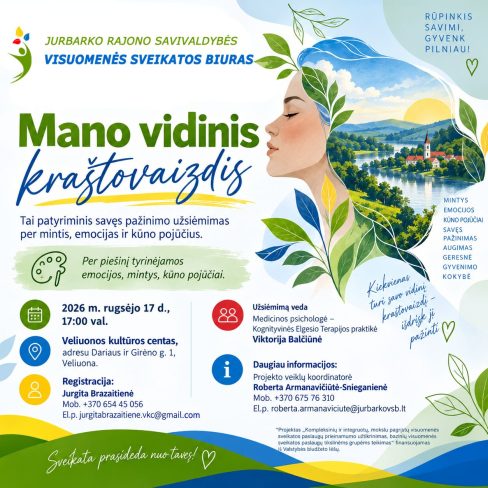 Patyriminis tapybos užsiėmimas „Mano vidinis kraštovaizdis“