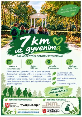 Žaliasis žygis donorystės dienai