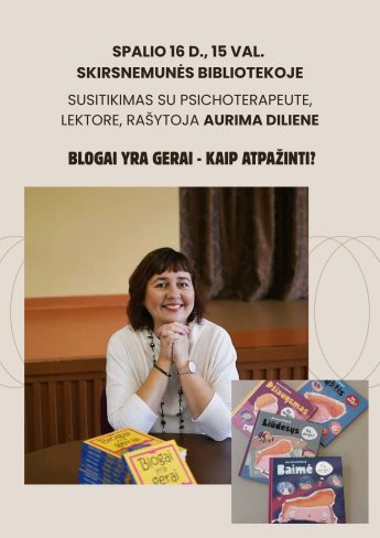 Susitikimas su rašytoja Aurima Diliene