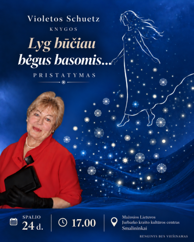 Violetos Schuetz knygos „Lyg būčiau bėgus basomis” pristatymas