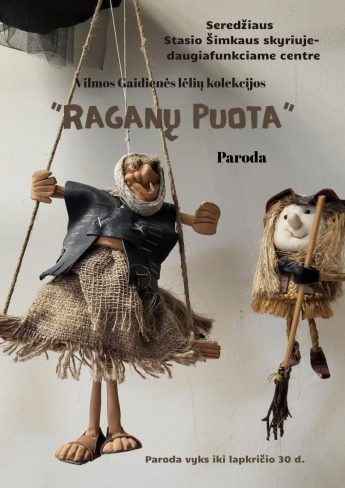 Vilmos Gaidienės lėlių kolekcijos „Raganų puota” paroda